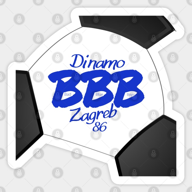 Dinamo BBB Bad Blue Boys Zagreb 86 Sticker by DesignMore21